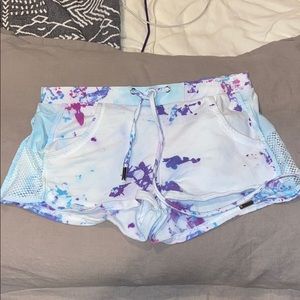 Tie dye shorts